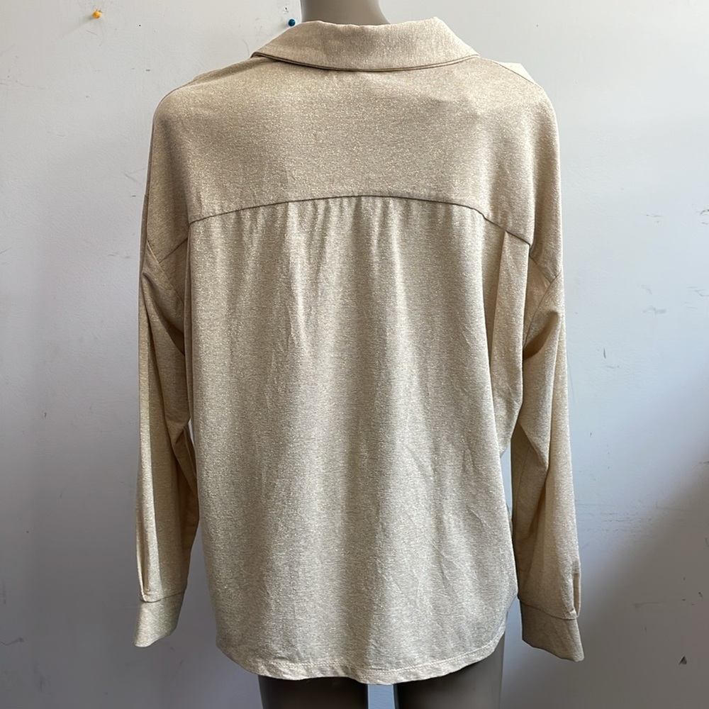 Have one camicia boxy top gold - Picture 6 of 7